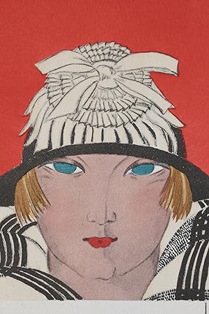 La Jeune Fille aux joues roses. Chapeau, de Camille Roger (pl.35, La Gazette du Bon ton, 1921 n°5)