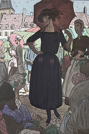 La Ménagère accomplie. Petite robe, de Doeuillet (pl.44, La Gazette du Bon ton, 1921 n°6)