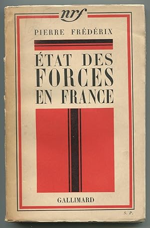 Image du vendeur pour Etat des forces en France mis en vente par LibrairieLaLettre2