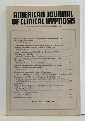 The American Journal of Clinical Hypnosis, Volume 31, Number 2 (October 1988)