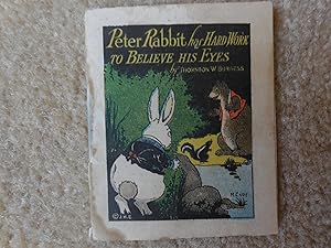 Peter Rabbit Has Hard Work to Believe His Eyes