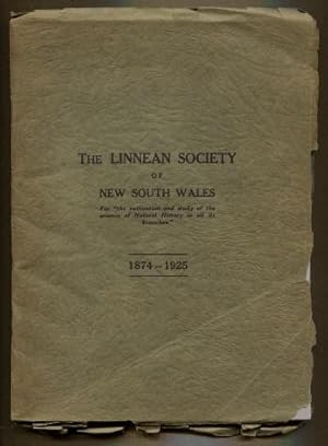 The Linnean Society of New South Wales : Historical Notes of Its First Fifty Years