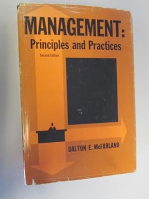 Seller image for Management: Principles and Practices Second 2nd Edition for sale by Goldstone Rare Books