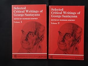 Seller image for SELECTED CRITICAL WRITINGS OF GEORGE SANTAYANA (2 vols) for sale by Douglas Books