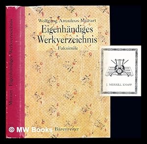 Immagine del venditore per Mozart : eigenhandiges Werkverzeichnis Faksimile / Einfuhrung und ubertragung von Albi Rosenthal und Alan Tyson venduto da MW Books Ltd.