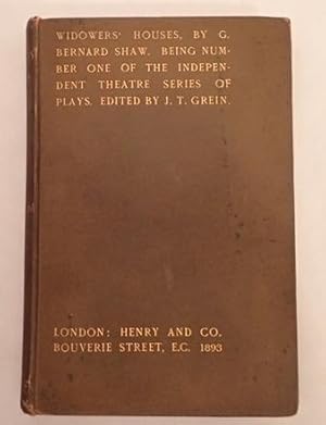 Imagen del vendedor de WIDOWERS' HOUSES. A Comedy by G. Bernard Shaw. First Acted at the Independent Theatre in London a la venta por Johnnycake Books ABAA, ILAB