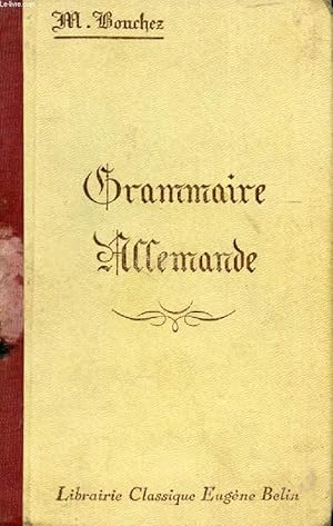 Imagen del vendedor de GRAMMAIRE ALLEMANDE a la venta por Le-Livre