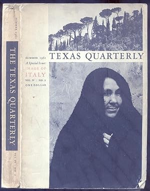 Bild des Verkufers fr IMAGE OF ITALY. A special issue of "The Texas Quarterly", vol.IV, n2, Summer 1961. zum Verkauf von studio bibliografico pera s.a.s.