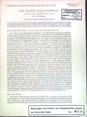 Image du vendeur pour Die Rarner Schattenberge: Eine wirtschaftsgeographische Skizze. mis en vente par books4less (Versandantiquariat Petra Gros GmbH & Co. KG)