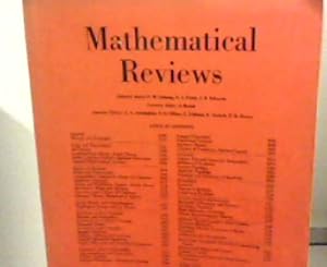 Immagine del venditore per Mathematical Reviews Volume 45 Nr. 6. - June 1973 - Reviews 8488-9881. venduto da Zellibooks. Zentrallager Delbrck