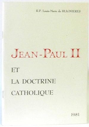 Seller image for Jean paul II et la doctrine Catholique for sale by crealivres