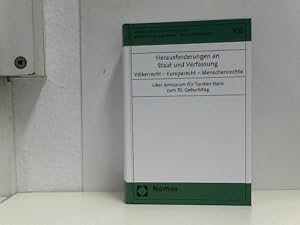 Herausforderungen an Staat und Verfassung: Völkerrecht - Europarecht - Menschenrechte (Schriften ...