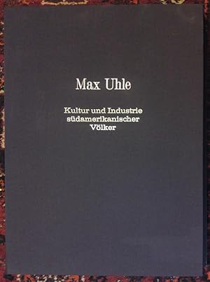 Bild des Verkufers fr Kultur und Industrie sdamerikanischer Vlker. Nach den im Besitze des Museums fr Vlkerkunde zu Leipzig befindlichen Sammlungen von A. Stbel, W. Reiss und B. Koppel. [1] Erster Band. Alte Zeit. [2] Zweiter Band. Neue Zeit. zum Verkauf von Antiquariat Fluck