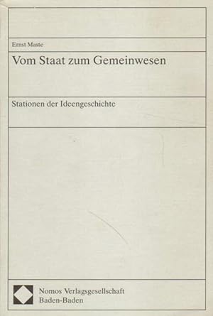 Seller image for Vom Staat zum Gemeinwesen. for sale by Versandantiquariat Boller