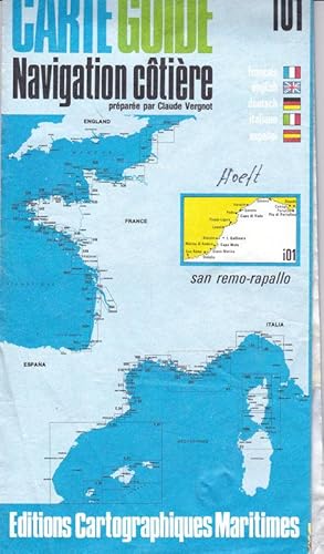 Carte Guide Navigation côtière i01 San Remo-Rapallo
