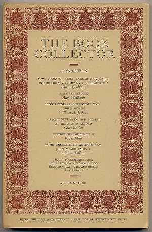 Seller image for The Book Collector: Volume 9, No. 3, Autumn 1960 for sale by Between the Covers-Rare Books, Inc. ABAA