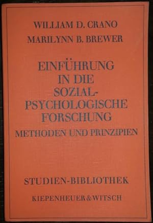 Immagine del venditore per Einfhrung in die sozialpsychologische Forschung. Methoden und Prinzipien.' venduto da buch-radel