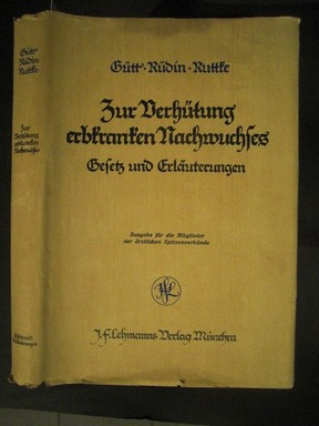 Gesetz zur Verhütung erbkranken Nachwuchses vom 14. Juli 1933. Mit Auszug aus dem Gesetz gegen ge...