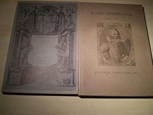 2 catalogues (no.17 and 20): Rare Americana. 2 vols.