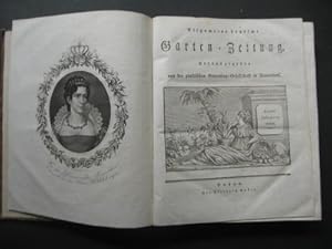 Bild des Verkufers fr Allgemeine deutsche Garten-Zeitung. Erster /1./ Jahrgang 1823. Herausgegeben von der praktischen Gartenbau-Gesellschaft in Frauendorf. zum Verkauf von Antiquariat im Schloss