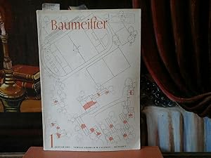 Immagine del venditore per Baumeister. Zeitschrift fr Baukultur und Bautechnik. 48. Jahrgang, Heft 1, Januar 1951. venduto da Antiquariat im Schloss