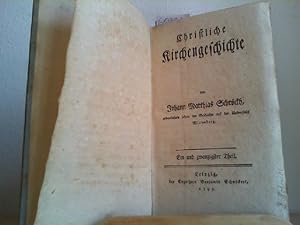 Bild des Verkufers fr Christliche Kirchengeschichte. Ein und zwanzigster (21.) Theil. zum Verkauf von Antiquariat im Schloss