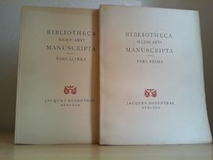 Bibliotheca Medii Aevi Manuscripta. Pars Prima et Pars Altera. Zwei Kataloge: 83 + 90. (Einhunder...