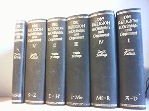 Seller image for Die Religion in Geschichte und Gegenwart. 5 Bnde und Registerband. (= 6 Bnde = alles) Handwrterbuch fr Theologie und Religionswissenschaft. In Verbindung mit Alfred Bertholet, Hermann Faber und Horst Stephan herausgegeben. for sale by Antiquariat im Schloss