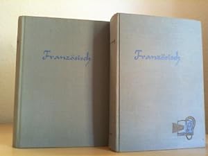 FRANZÖSISCH DURCH PROGRESSA. 520 Seiten im Buch, in der Box 12 kleine Langspielplatten, KOMPLETT.