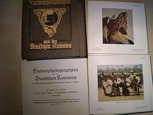 Seller image for Farbenphotographien aus den Deutschen Kolonien. 48 farbenphotographische Ausnahmen nach der Natur. Im Anschlu an das Werk von Dr. W. Scheel, Deutschlands Kolonien ausgewhlt. for sale by Antiquariat im Schloss