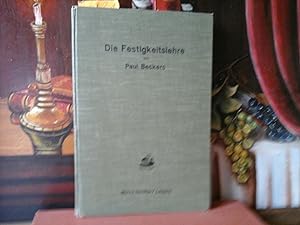 Immagine del venditore per Die Festigkeitslehre. Lehrbuch zum Selbstunterricht. venduto da Antiquariat im Schloss