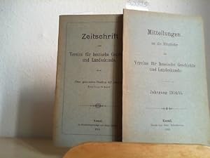 Zeitschrift des Vereins für hessische Geschichte und Landeskunde. Band 47 (Neue Folge Band 37). A...