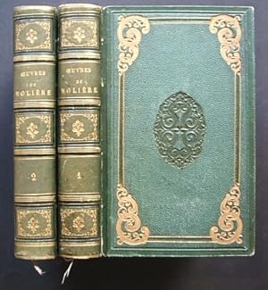 Oeuvres complètes de Molière. Précédées de la vie de Molière par Voltaire. 2 tomes.