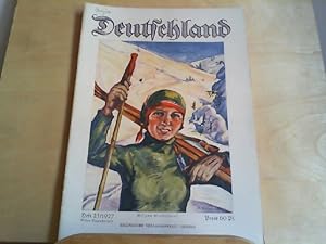 Bild des Verkufers fr Deutschland. Das Blatt fr Heim und Reise. Dreiundzwanzigstes Heft, Jahrgang 1927. Auf zum Wintersport. zum Verkauf von Antiquariat im Schloss