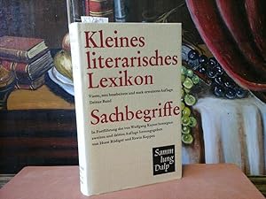 Kleines Literarisches Lexikon. Dritter Band: Sachbegriffe.