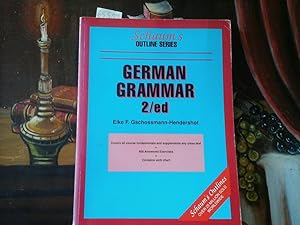 Bild des Verkufers fr Schaum's outline of German Grammar. Second edition. zum Verkauf von Antiquariat im Schloss