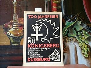 700 Jahrfeier 1255-1955 Königsberg. Mit einer Kundgebung der Landsmannschaft Ostpreußen. Pfingste...