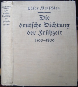 Bild des Verkufers fr Das Buch unserer deutschen Dichtung. Erster Band: Die Frhzeit. (= Bd.1 von 2 Bde.) zum Verkauf von Antiquariat im Schloss