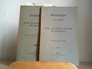 Zeitschrift des Vereins für hessische Geschichte und Landeskunde. Band 48 (Neue Folge Band 38). A...