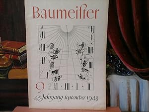 Immagine del venditore per Baumeister. 45. Jahrgang, Heft 9, September 1948. venduto da Antiquariat im Schloss