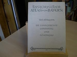 Bild des Verkufers fr Die Landgerichte Landsberg und Schongau. Mit 4 Kartenbeilagen, 10 Abbildungen und 5 Kartenskizzen, komplett. Teil 1 des Doppelbandes: Pankraz Fried und Sebastian Hiereth: Landgericht Landsberg und Pfleggericht Rauhenlechsberg. Teil 2: Pankraz Fried: Landgericht, Hochgericht und Landkreis Schongau. zum Verkauf von Antiquariat im Schloss