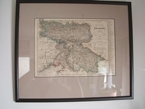 Herzogthum Kaernthen und Krain. Eine farbillustr. Stahlstich - Mappe / Karte / Plan, (26 x 18 cm)...