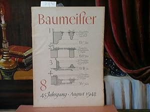 Immagine del venditore per Baumeister. 45. Jahrgang, Heft 8, August 1948. venduto da Antiquariat im Schloss