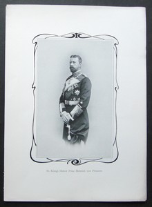 Se. Königl. Hoheit Prinz Heinrich von Preussen. Fotografische Abbildungen auf einem Blatt.