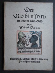 Der Robinson in Reim und Bild. (Mit Widmung und Signatur vom Autor)