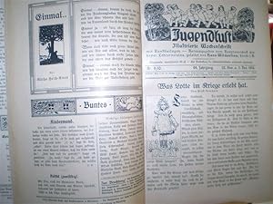 JUGENDBLUT. Illustrierte Wochenschrift mit Kunstbeilagen. 44. / 45. Jahrgang. 1918/19.