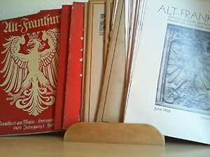 ALT-FRANKFURT. Vierteljahrschrift für seine Geschichte und Kunst. Jg. 1 - 5 / 1909 - 1913-14 (all...
