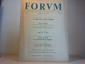 FORUM. Zeitschrift Österreichische Monatsblätter für kulturelle Freiheit. 1. Jahr; Heft 4.