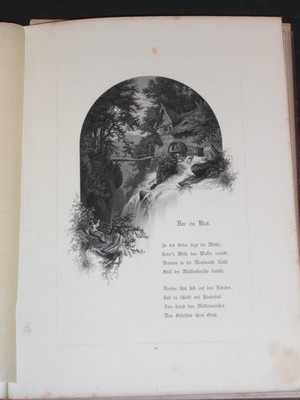 Image du vendeur pour Nur ein Blick. Stahlstich aus "Bltter und Blthen deutscher Poesie und Kunst". Gezeichnet von W. Georgy, gest. von W. Witthft. mis en vente par Antiquariat im Schloss