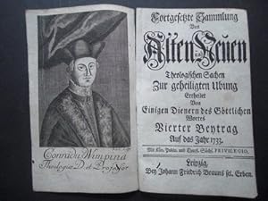 Image du vendeur pour Portrt. Kupferstich von Brhl aus "Fortgesetzte Sammlung von Alten und Neuen Theologischen Sachen". mis en vente par Antiquariat im Schloss